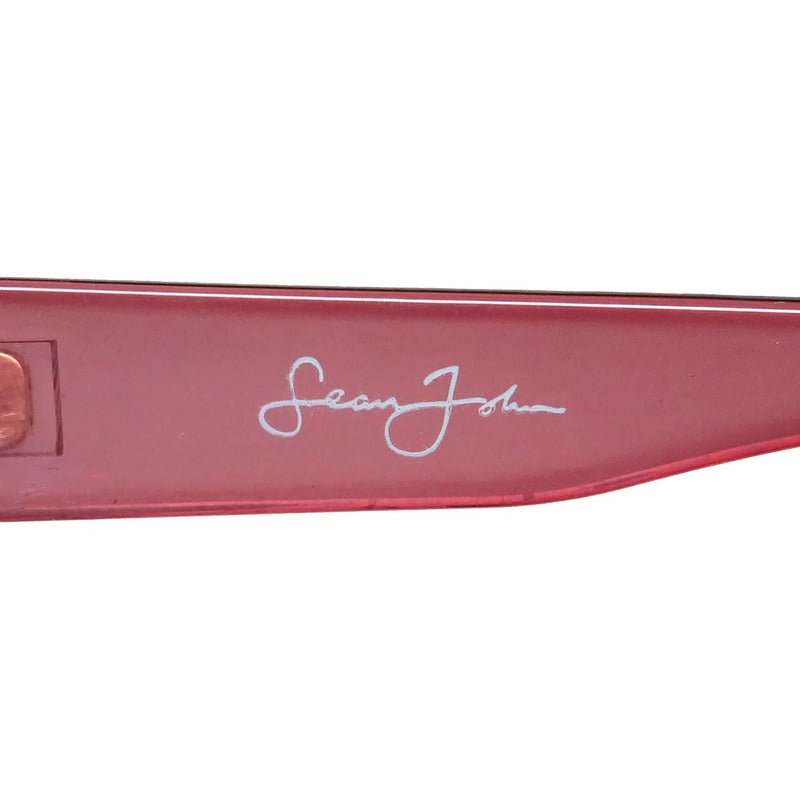 Lentes De Sol Sean John Sjs2010 Unisex Sin Estuche Océano Coral Coral Claro