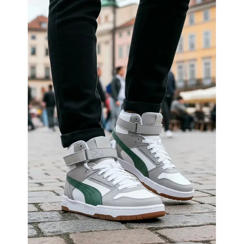 Tenis Puma Rbd Game Bota 385839 Blanco Con Verde Lisa 29 Mx