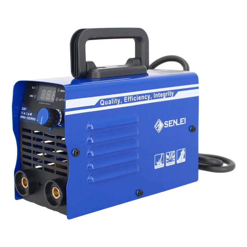 Soldadora Inversora 300 A Mma-300 Senlei Mini Azul