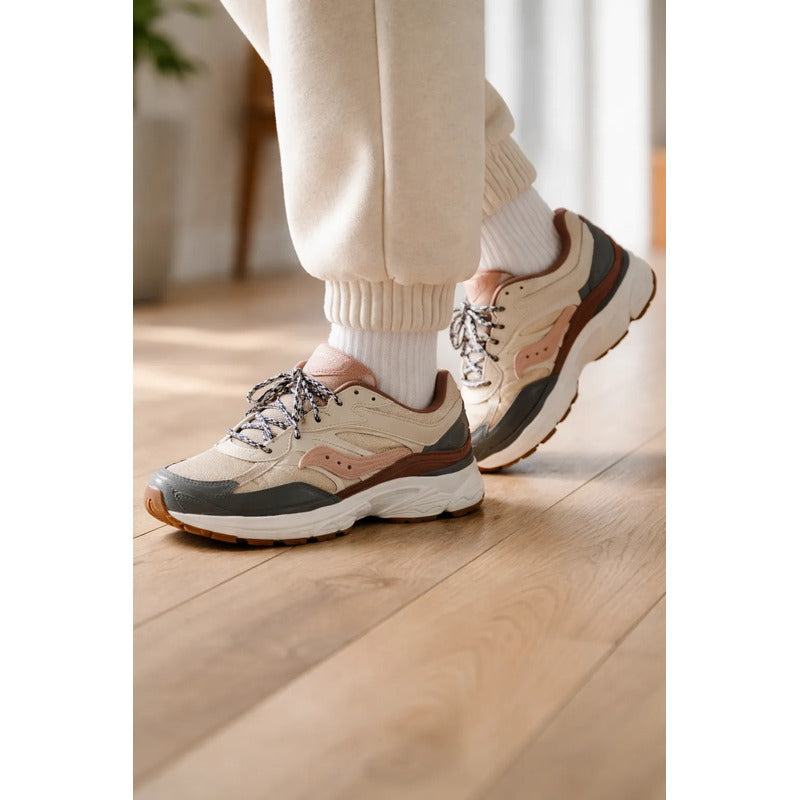 Tenis Saucony Progrid Omni 9 - Beige Beige Lisa 27 Mx