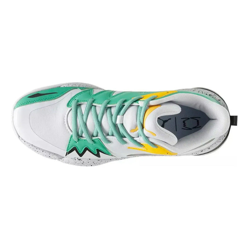 Tenis Puma Genetics Speckle Unisex Basketball 31040501 Blanco Lisa 42.5 Eu