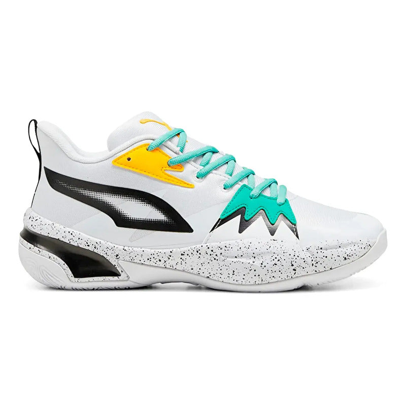 Tenis Puma Genetics Speckle Unisex Basketball 31040501 Blanco Lisa 42.5 Eu
