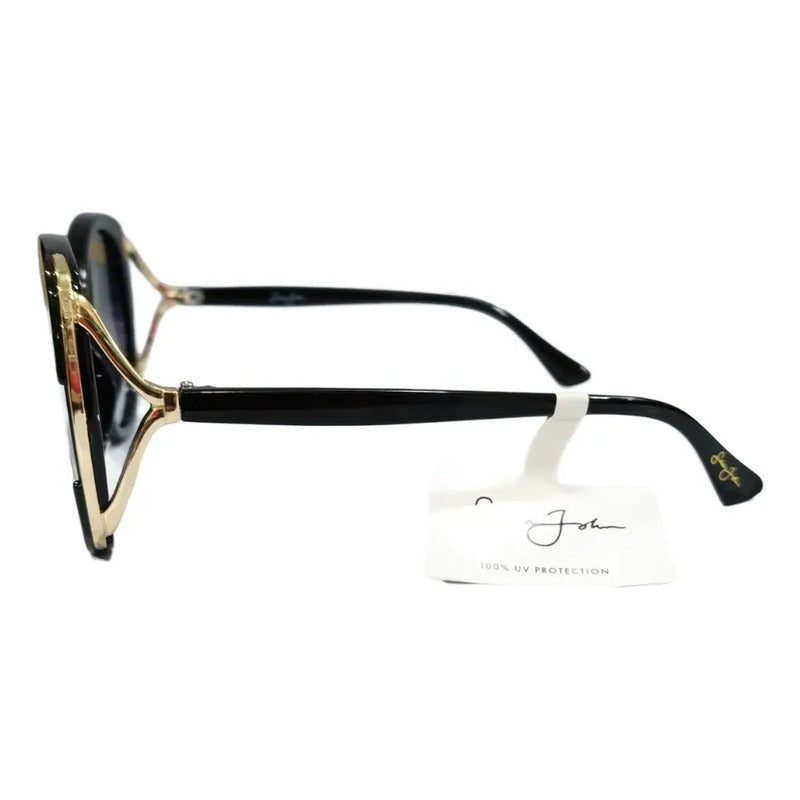 Gafas De Sol Sean John Sjs2032 Para Dama- Sin Estuche Océano Negro Gris Oscuro