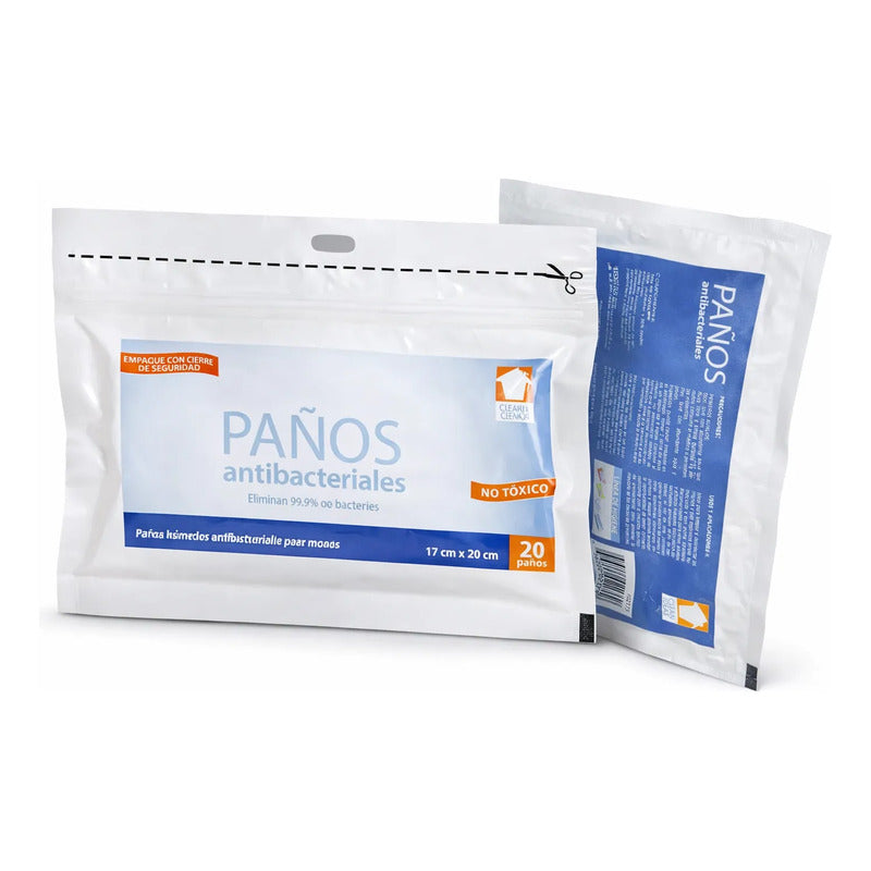 Toallitas Húmedas Antibacteriales 20 Paquetes De 20 Paños