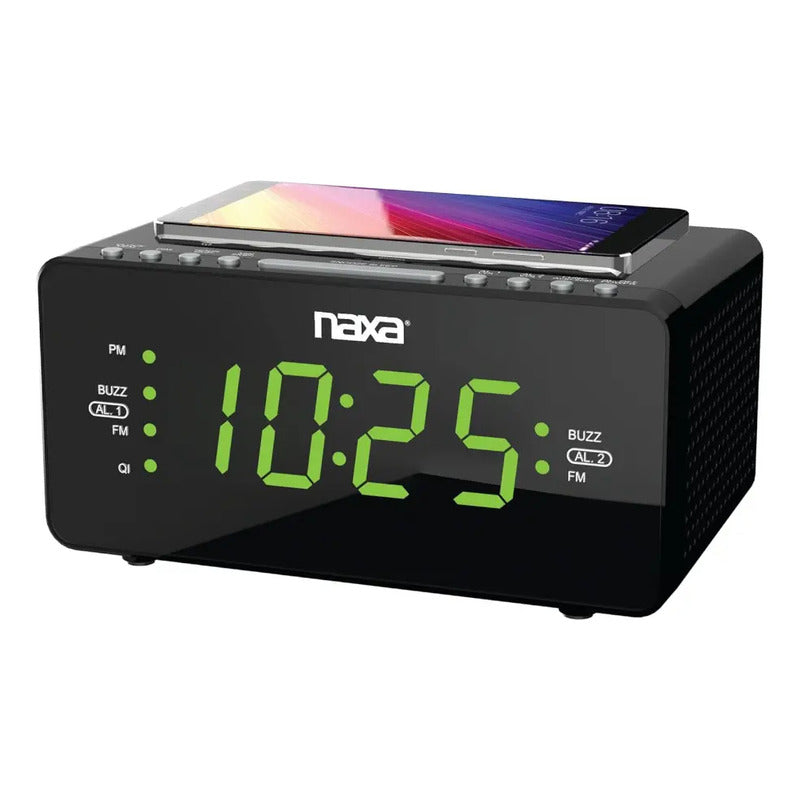 Reloj Despertador Pantalla Led Naxa Electronics Nrc-175 Negro