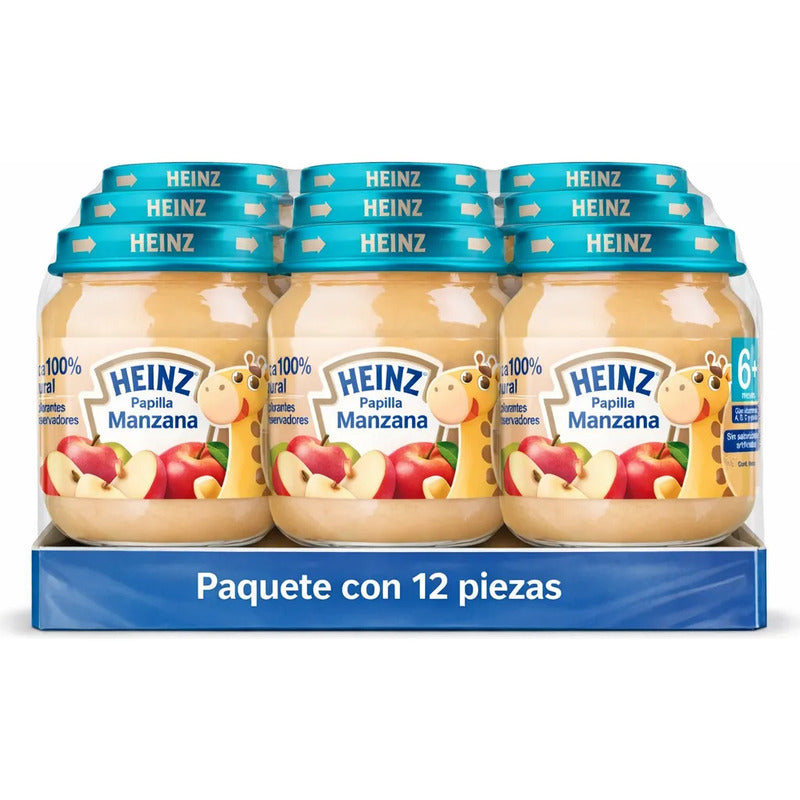 Papilla Para Bebé Heinz Manzana Frasco De 113g 12 Pack