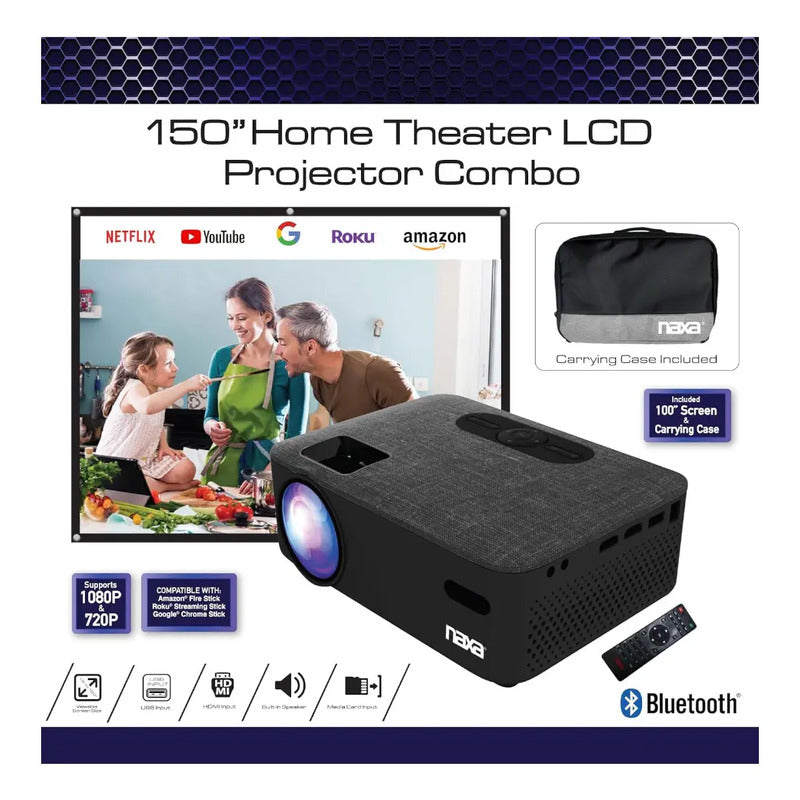 Proyector Lcd Naxa Nvp-2001c Negro