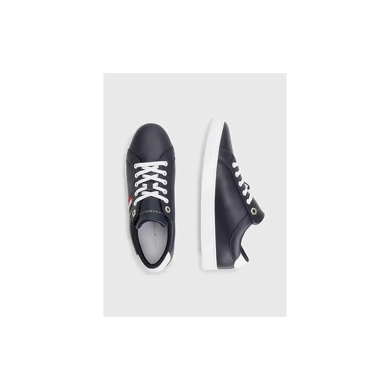 Tenis Tommy Hilfiger Essential Webbing Cupsole Negro Lisa 8.5 Us