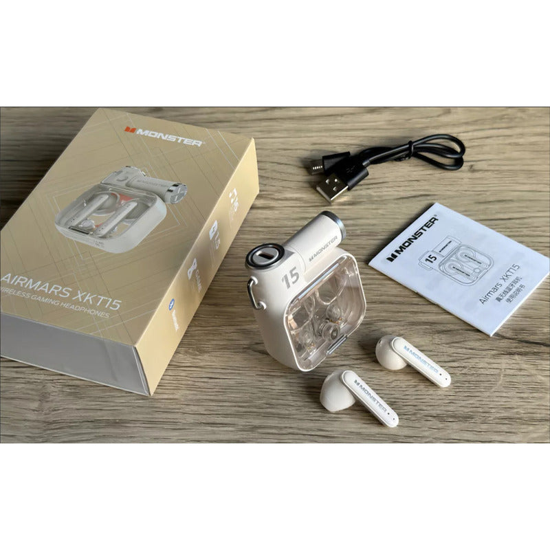 Auriculares Bluetooth Monster, Xkt15 Ivory