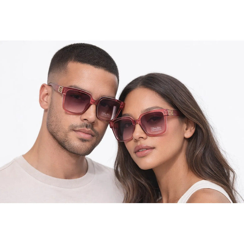 Lentes De Sol Sean John Sjs2010 Unisex Sin Estuche Océano Coral Coral Claro