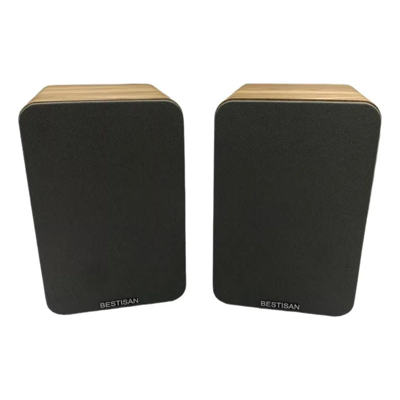 Bocina Bestisan Sr04f Portátil Con Sonido Potente 50w Rms Marrón