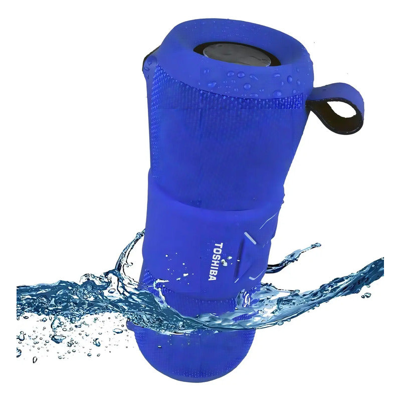 Parlante Portátil Bluetooth Toshiba Wsp200 Sumergible Azul