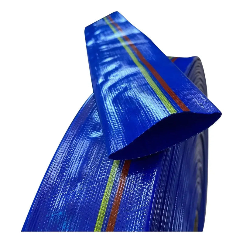 Manguera Plana 2 PuLG. 4 Bar. 50 Mts. Senlei Azul