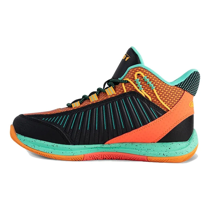 Tenis And1 Explosive T Negro Con Coral 9.5 Us