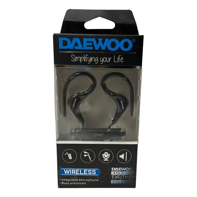 Audífono Clip-ear Daewoo Deportes Bluetooth Monoaural Con Micrófono Y Manos Libres Negro