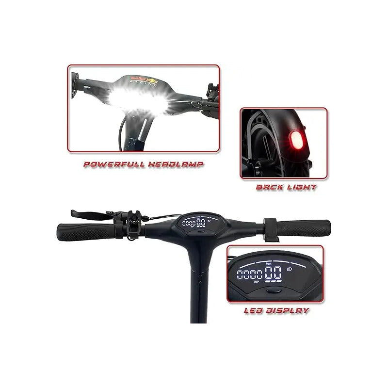 Scooter Eléctrico Red Bull Racing Speed Zoom Negro