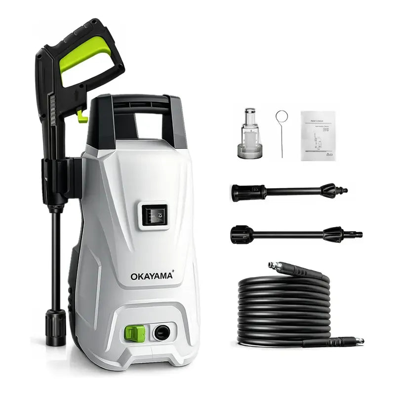Hidrolavadora Eléctrica De Alta Presión Portátil Para Auto Blanco 50/60 Hz