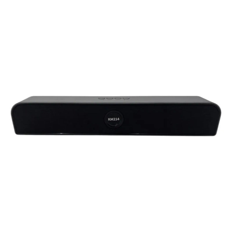 Barra De Sonido Inalámbrica Km214 Home Theater Negro Gris Oscuro