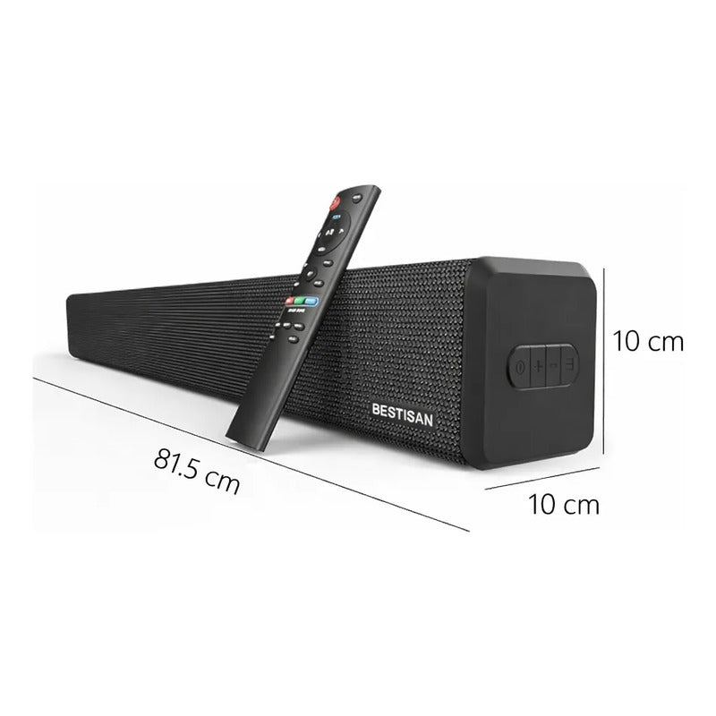Barra De Sonido Bestisan, Altavoz De Barra De Sonido St08pro Negro 20 Khz