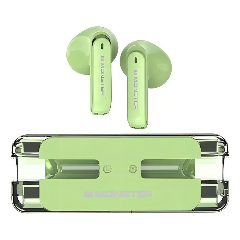 Audifonos Inalambricos Bluetooth Manos Libres In-ear Monster Color Verde