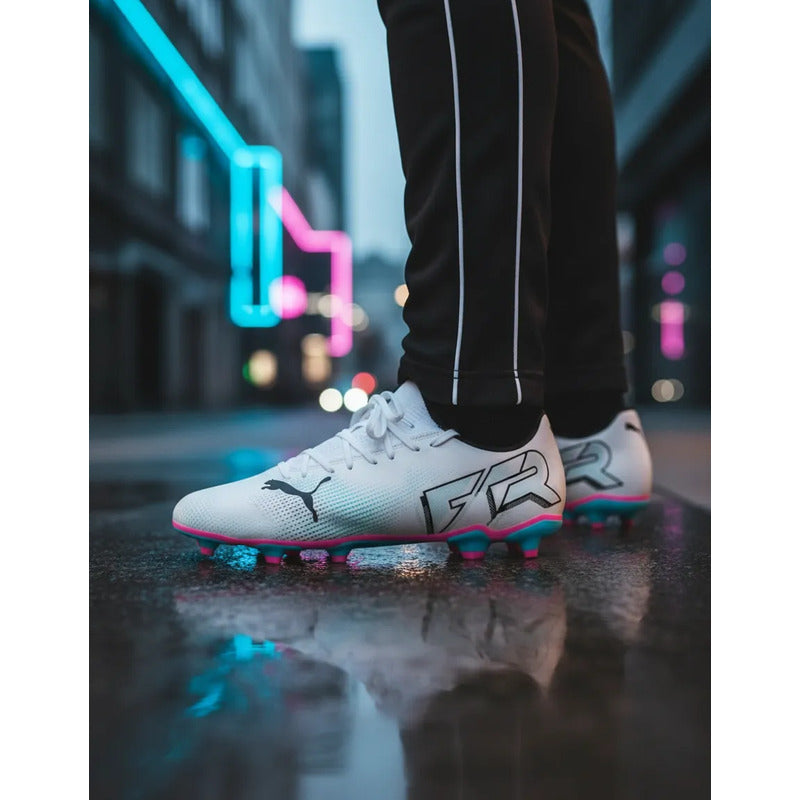 Tenis Fútbol Puma Future 7 Play Hombre Blanco 26,5 Mx