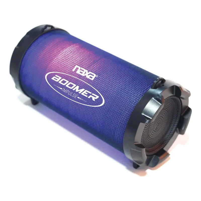 Bocina Bluetooth Portatil Con Luces Naxa Nas-3087 Negro