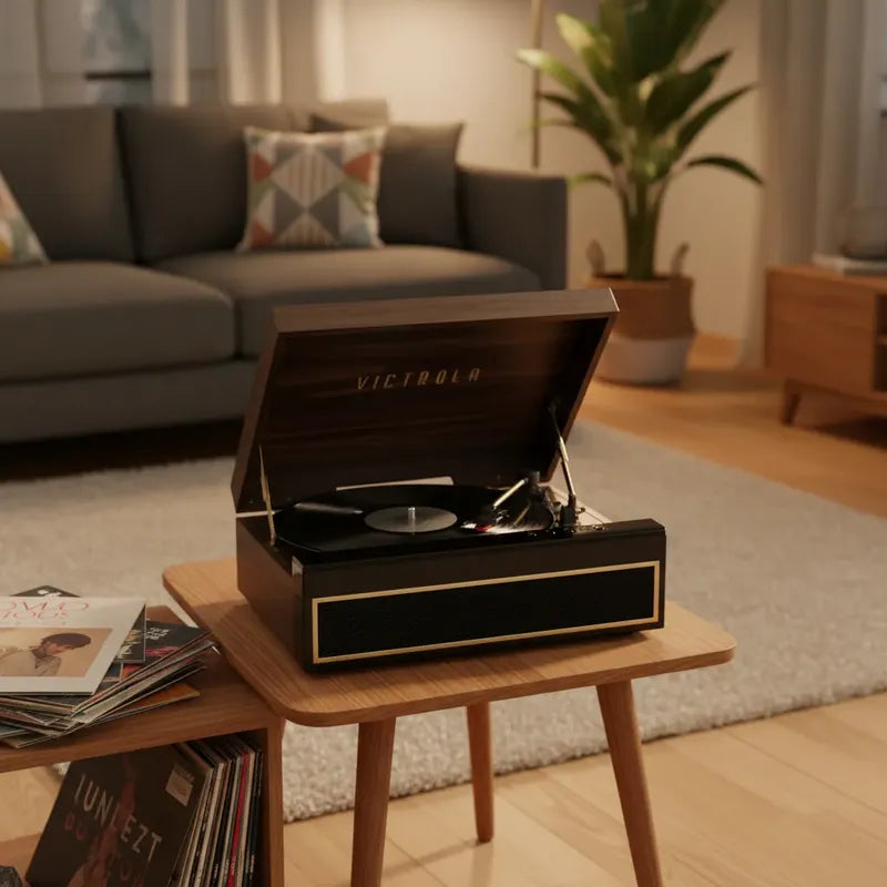 Tornamesa Bluetooth 3en 1 Victrola Vta-320b Marrón Oscuro