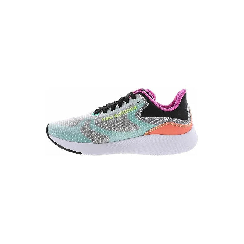 Tenis Para Correr New Balance Dynasoft Breaza V1 Gris Con Azul Y Rosa Lisa 7 Us