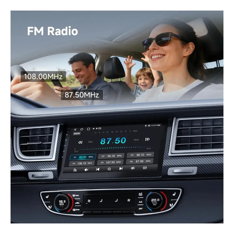 Autoestereo 1din Pantalla 9 Pulgadas Carplay Bluetooth Knup Negro