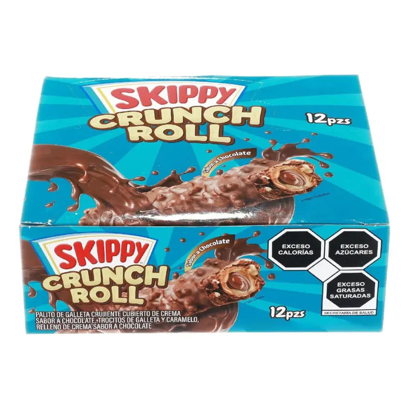 Chocolate Skippy Crunch Roll, 276 Gr 12 Piezas 23 Gr C/u