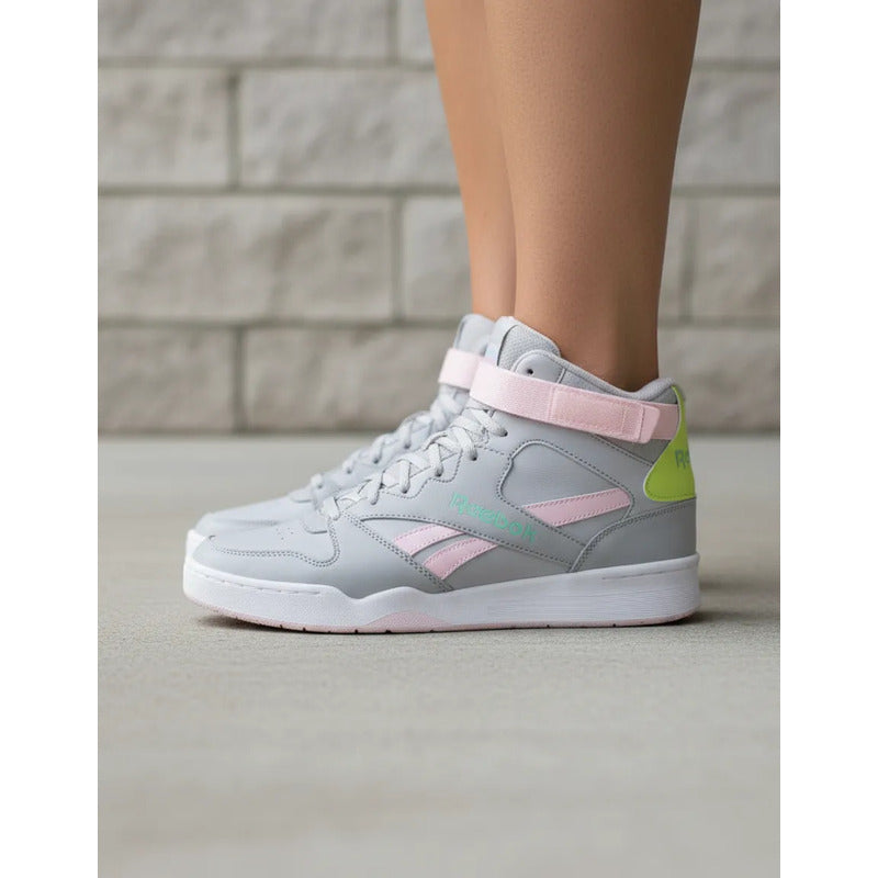 Tenis Para Mujer Reebok Royal Bb4500 Hi2 Gris Lisa 4.5 Mx