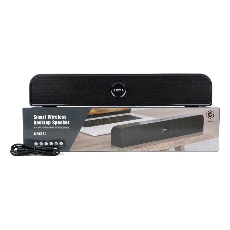 Barra De Sonido Inalámbrica Km214 Home Theater Negro Negro