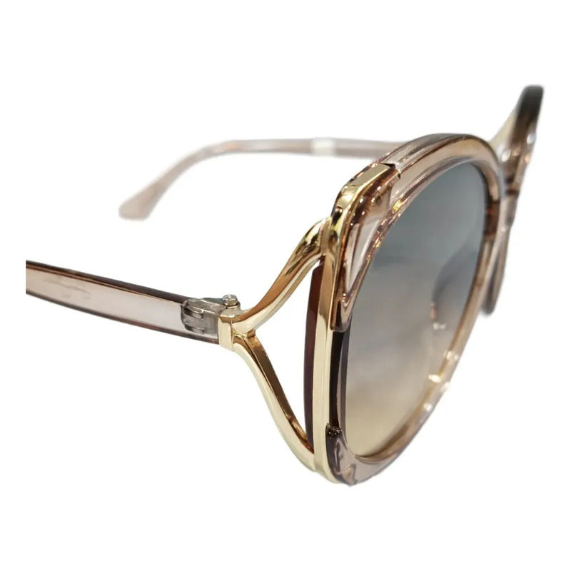 Gafas De Sol Sean John Sjs2032 Para Dama- Sin Estuche Océano Transparente Gris Oscuro