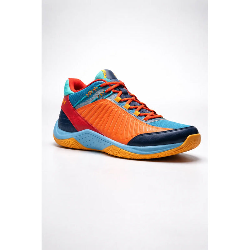 Tenis And1 Explosive T Azul Con Rojo Y Naranja 9.5 Us