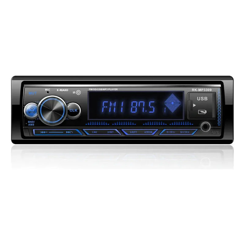 Autoestéreo Bluetooth Reako Usb Sd Aux Control Remoto