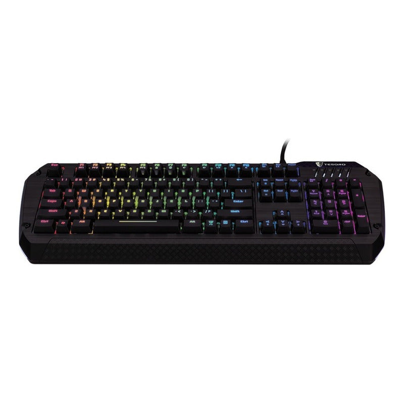 Teclado Tesoro Ts-g5sfl Bl Lobera Spectrum Color Del Teclado Negro