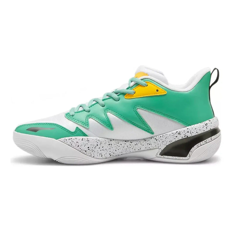 Tenis Puma Genetics Speckle Unisex Basketball 31040501 Blanco Lisa 42.5 Eu