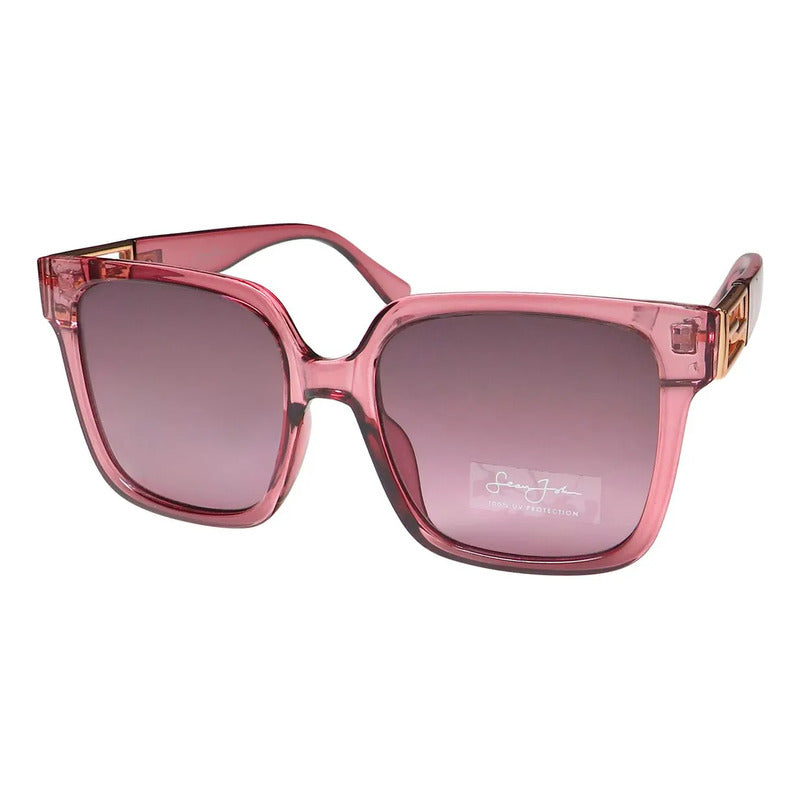 Lentes De Sol Sean John Sjs2010 Unisex Sin Estuche Océano Coral Coral Claro