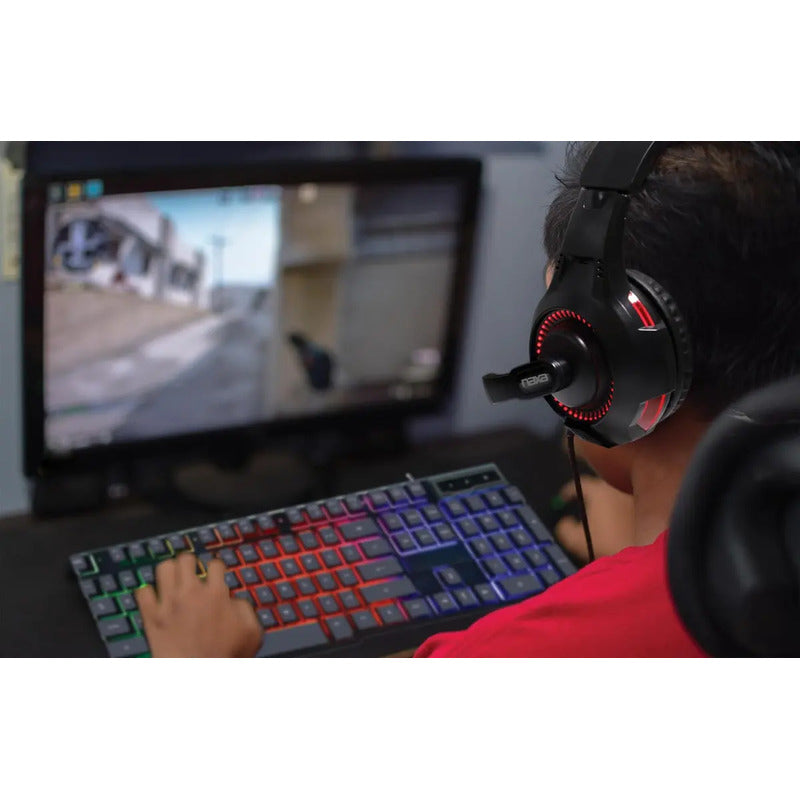 Audifonos Gamer Naxa Electronics Ng-1002 Profesionales Negro