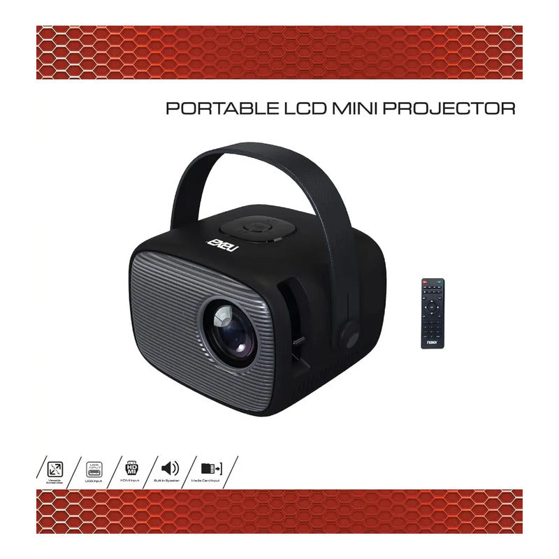 Mini Proyector Control Remoto Hdmi, Usb 2.0 Naxa Nvp-2002 Negro