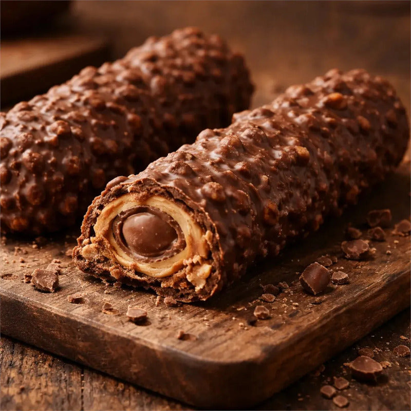 Chocolate Skippy Crunch Roll, 276 Gr 36 Piezas 23 Gr C/u