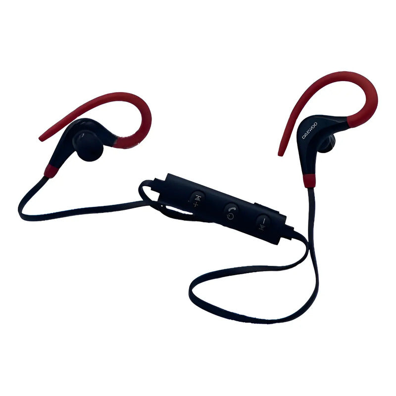 Audifonos Deportivos Alambricos Daewoo Manos Libres Colorroj Negro