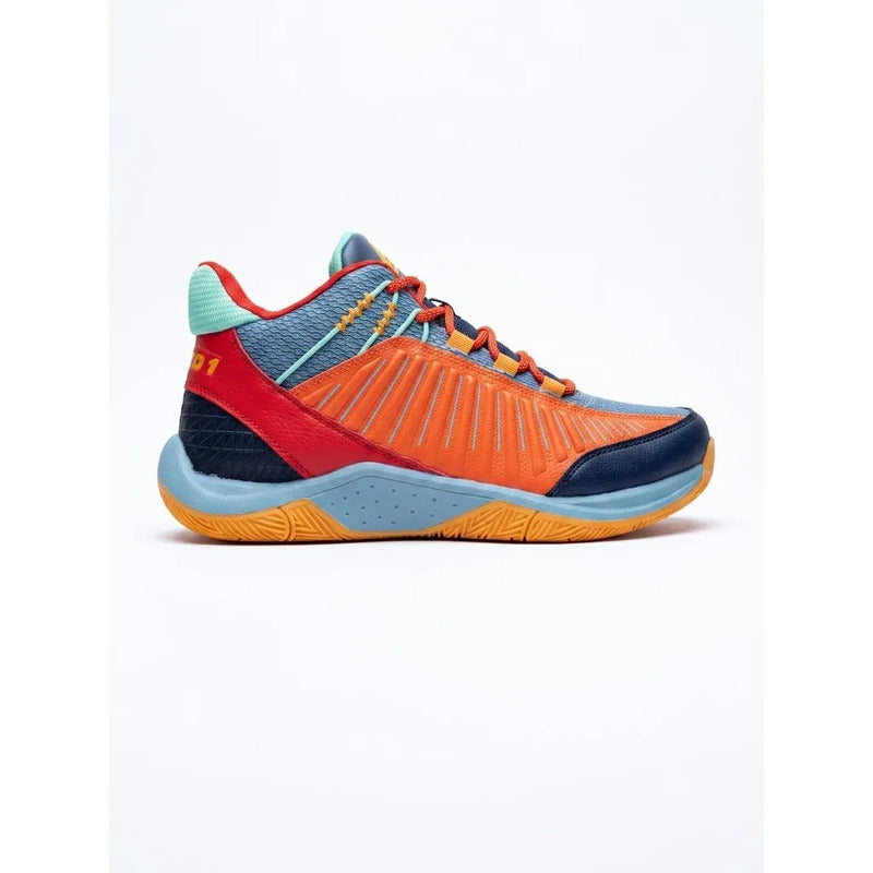 Tenis And1 Explosive T Azul Con Rojo Y Naranja 9.5 Us