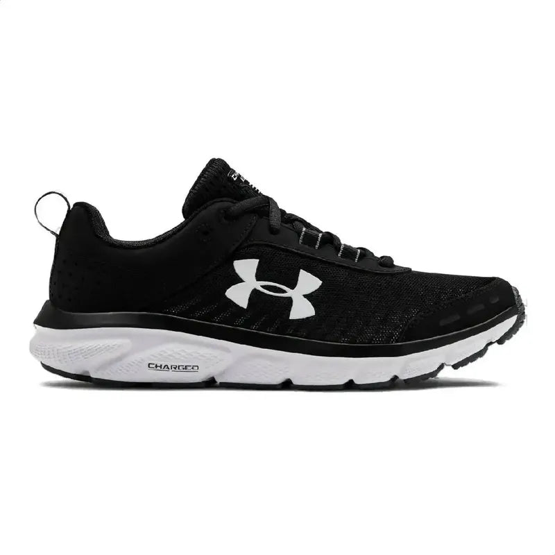 Tenis Under Armour Charged Assert 9 Estilo Deportivo Negro Lisa 6 Mx