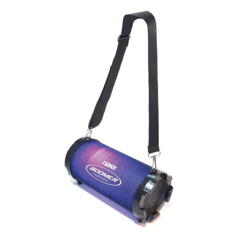 Bocina Bluetooth Portatil Con Luces Naxa Nas-3087 Negro