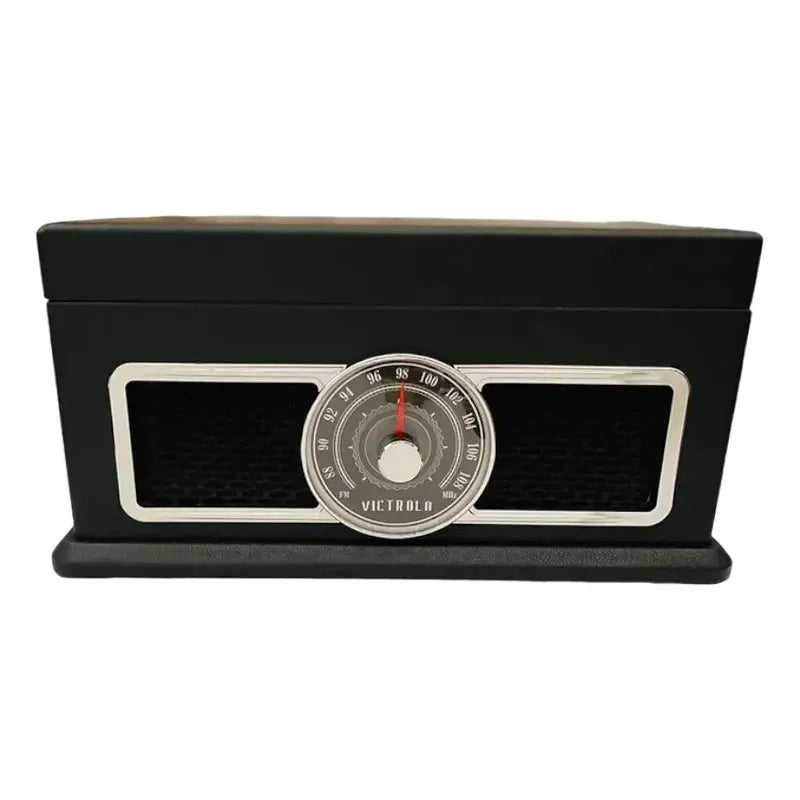 Tocadiscos Bluetooth 4 En 1 3 Velocidades Y Radio Fm Negro