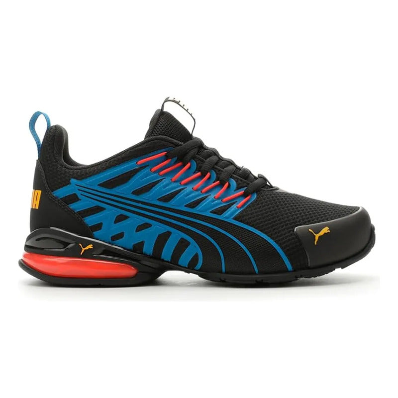 Tenis Deportivos Puma Voltaic Evo Negro Con Azul Lisa 40 Eu
