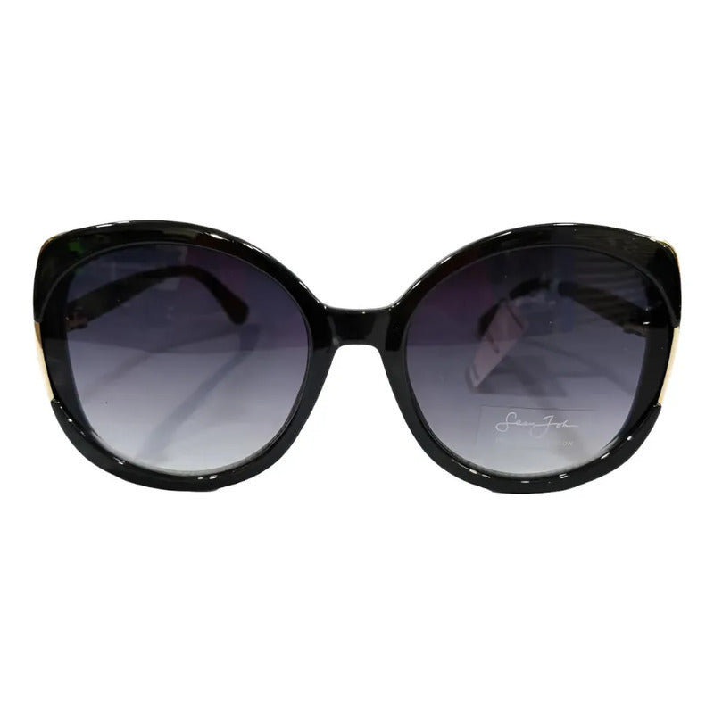 Gafas De Sol Sean John Sjs2032 Para Dama- Sin Estuche Océano Negro Gris Oscuro