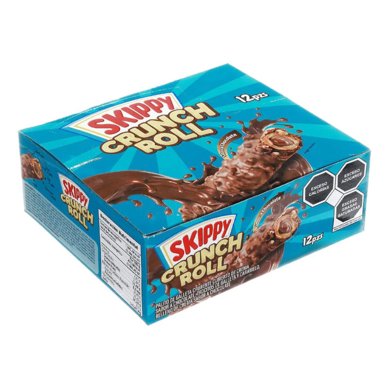 Chocolate Skippy Crunch Roll, 276 Gr 36 Piezas 23 Gr C/u