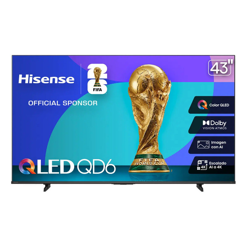 Hisense Smart Tv Pantalla 43 Pulgadas Qled 43qd6qfm Fire Tv